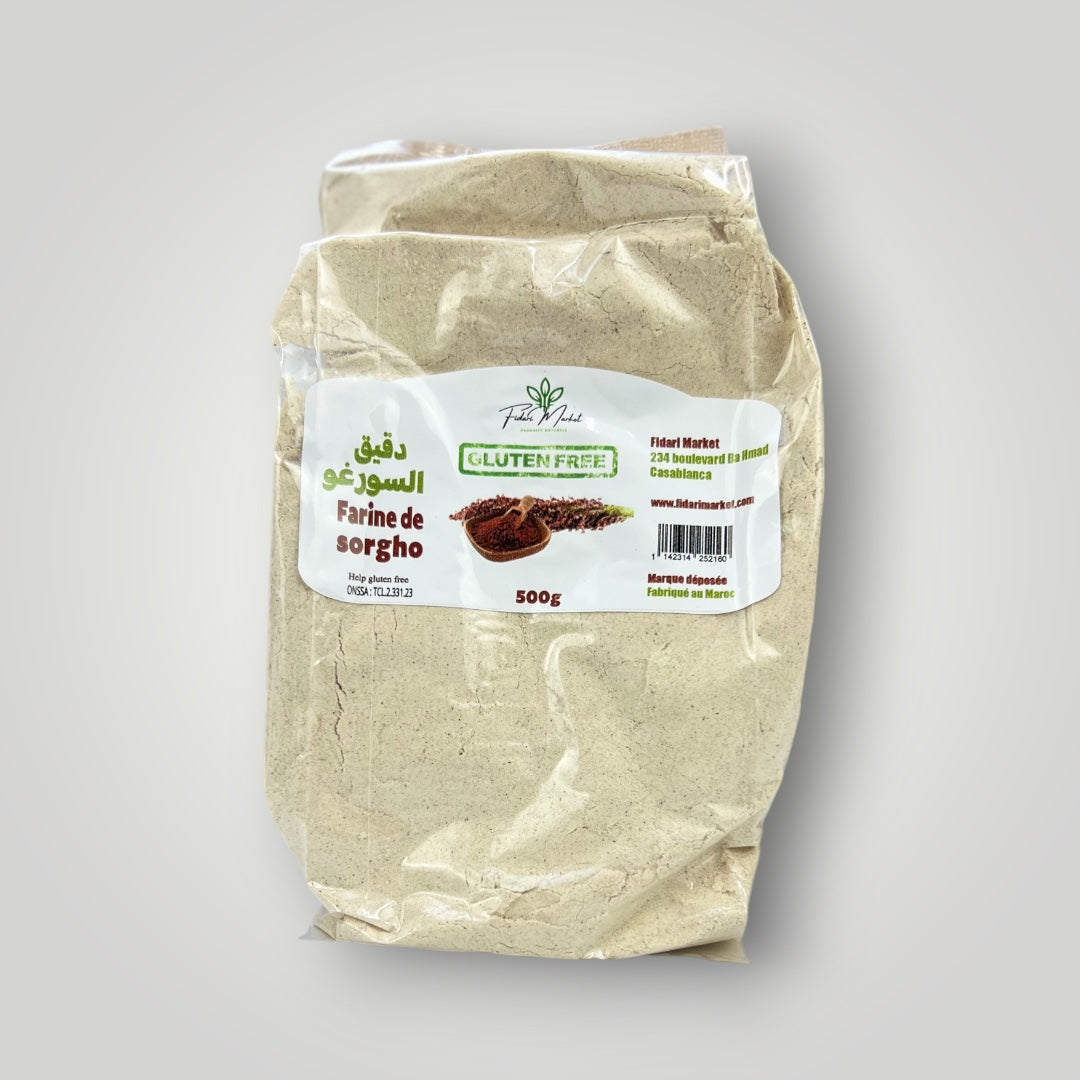 Farine de Sorgho sans gluten 500g – artisanal sans conservateurs – Fidari Market Casablanca