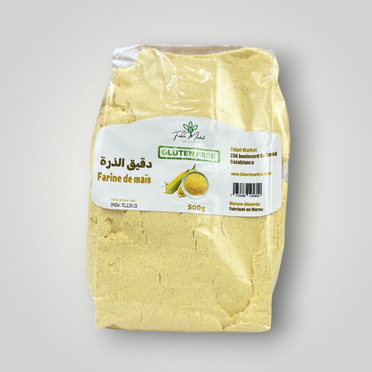 Farine de mais jaune sans gluten 500g – artisanal sans conservateurs – Fidari Market Casablanca