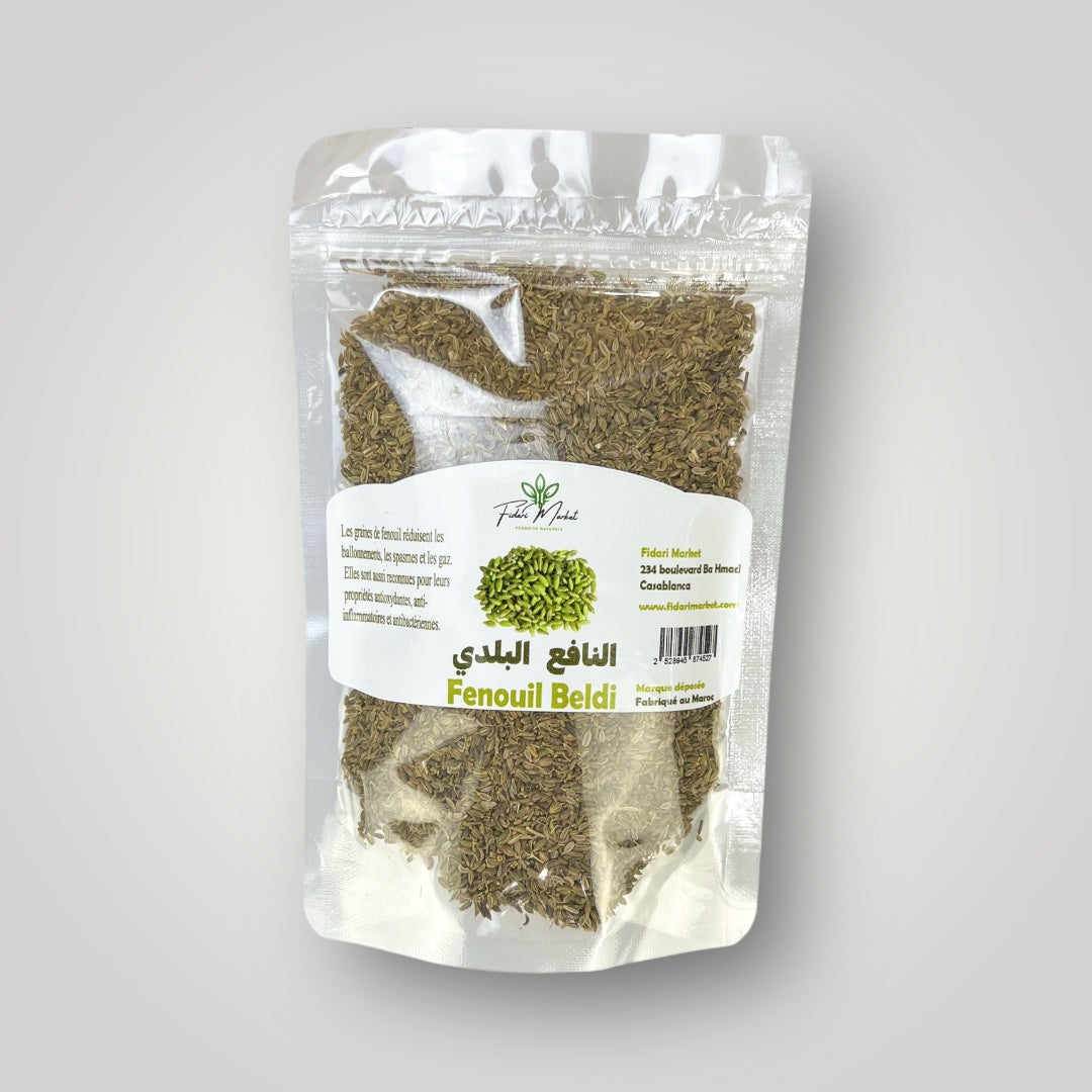 Fenouil beldi 100g – 100% naturel marocain – Fidari Market Casablanca