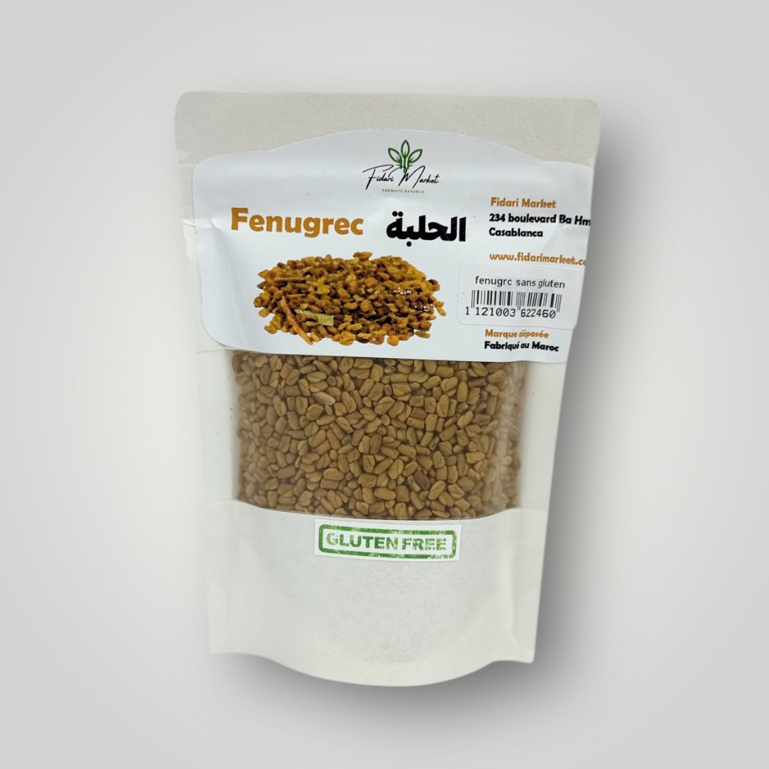 Fenugrec sans gluten – 100% naturel sans additifs chimiques – Fidari Market Casablanca