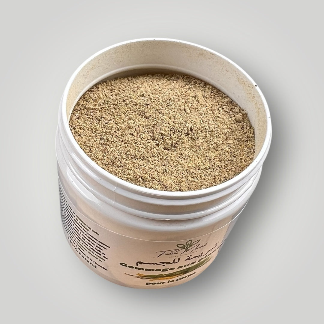 Gommage corps aux plantes – 100% naturel sans chimie Maroc – Fidari Market Casablanca