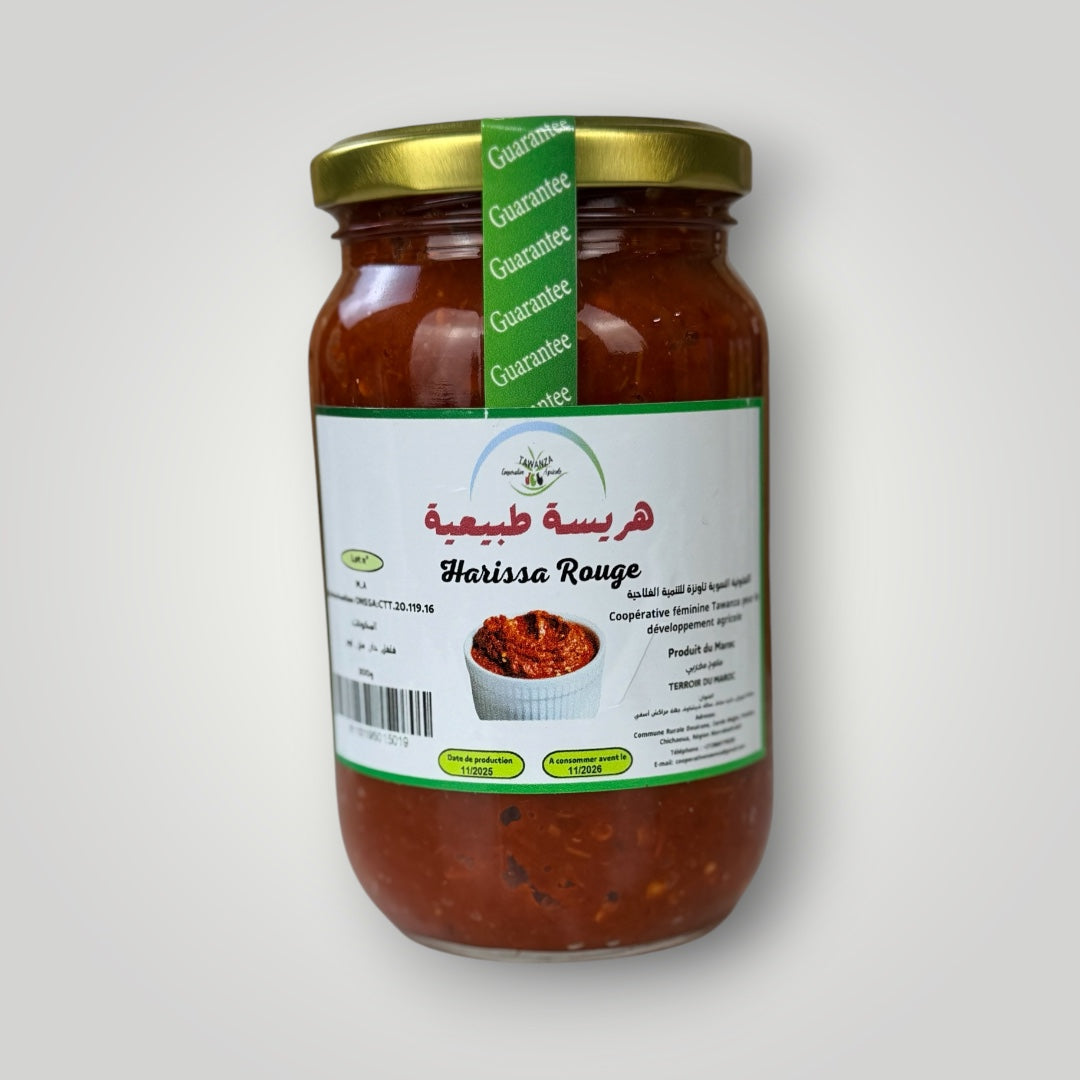 Harissa 500g – artisanal marocain 100% naturel – Fidari Market Casablanca