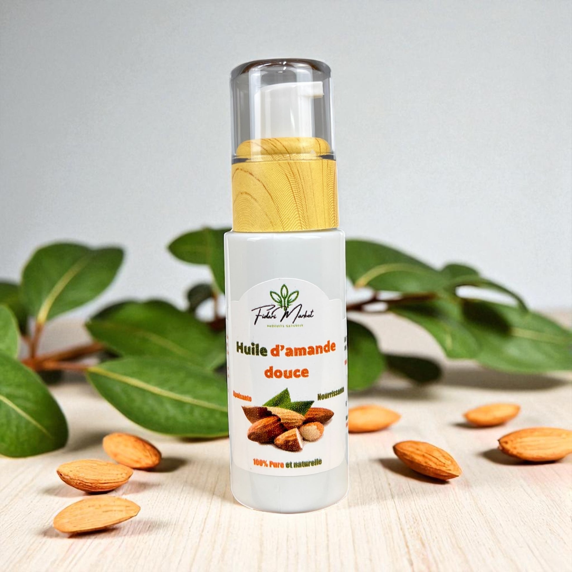 Huile d'amande douce 30ml – 100% naturel sans additifs chimiques – Fidari Market Casablanca
