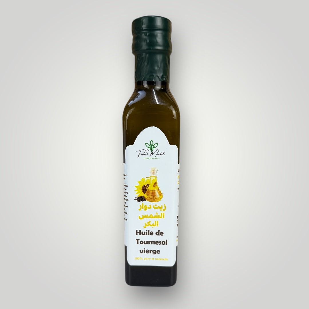 Huile de Graines de Tournesol Vierge 250ml – 100% naturel superfood – Fidari Market Casablanca