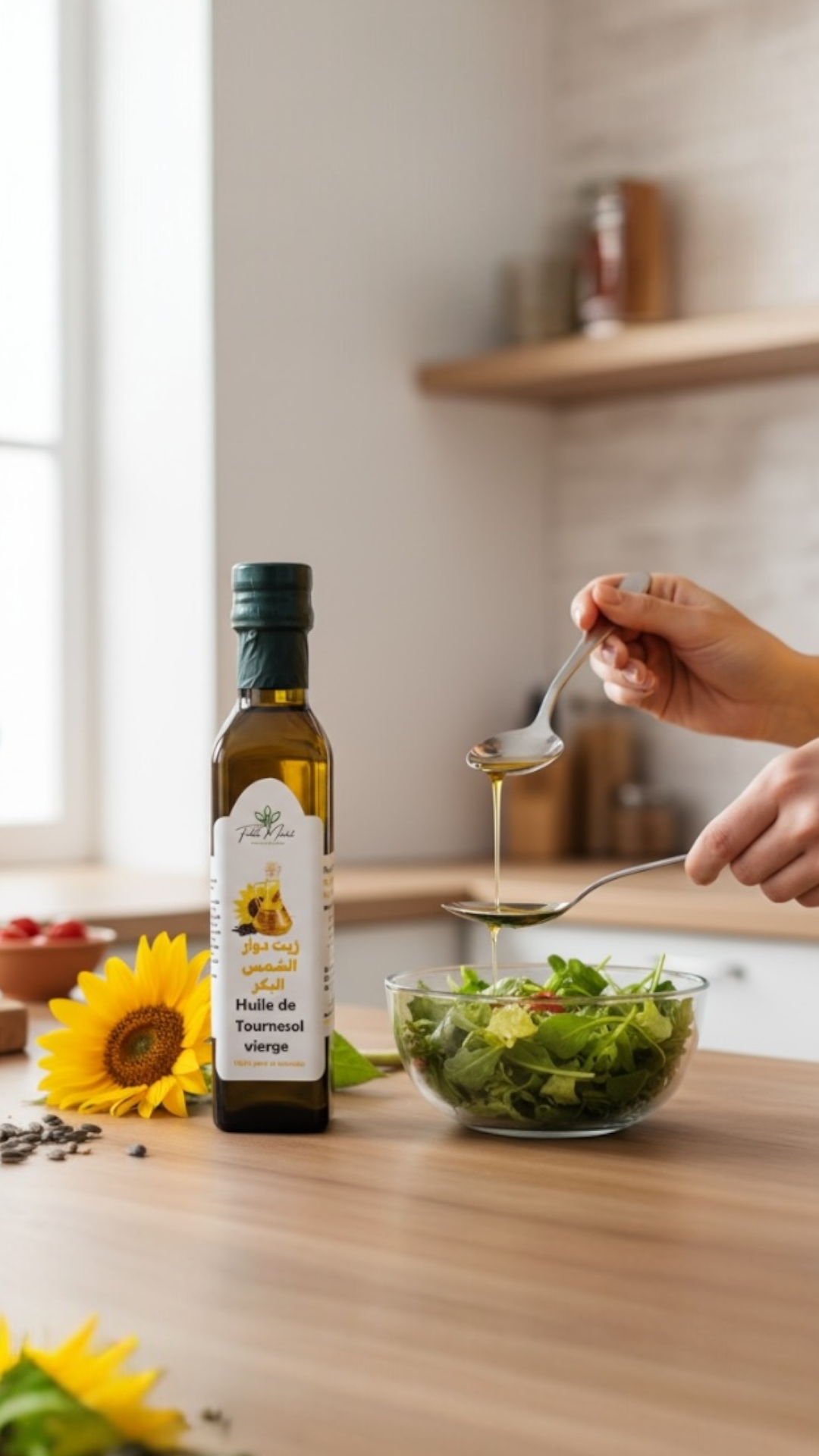 Huile de Graines de Tournesol Vierge 250ml – 100% naturel superfood – Fidari Market Casablanca