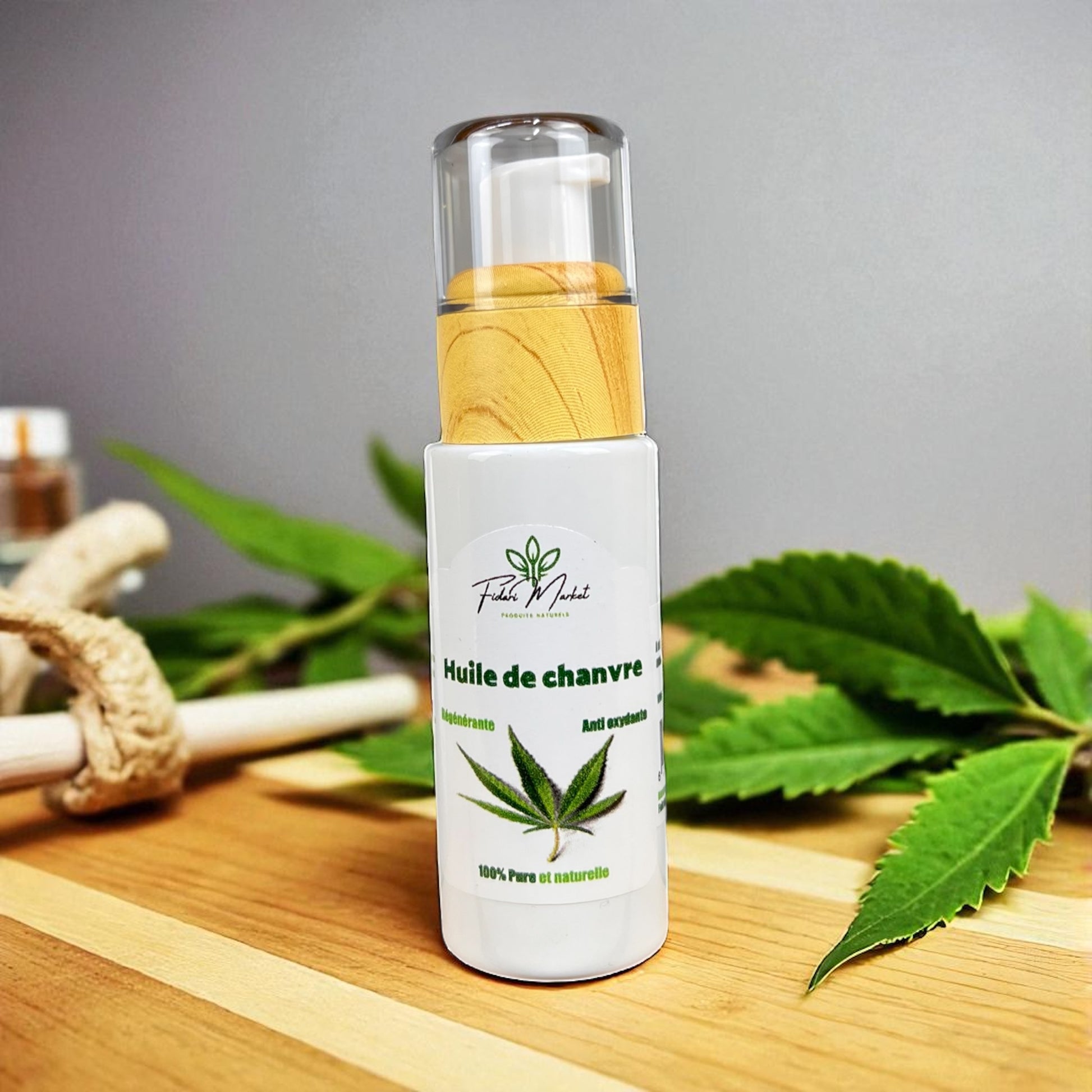 Huile de chanvre 30ml – 100% naturel sans additifs chimiques – Fidari Market Casablanca
