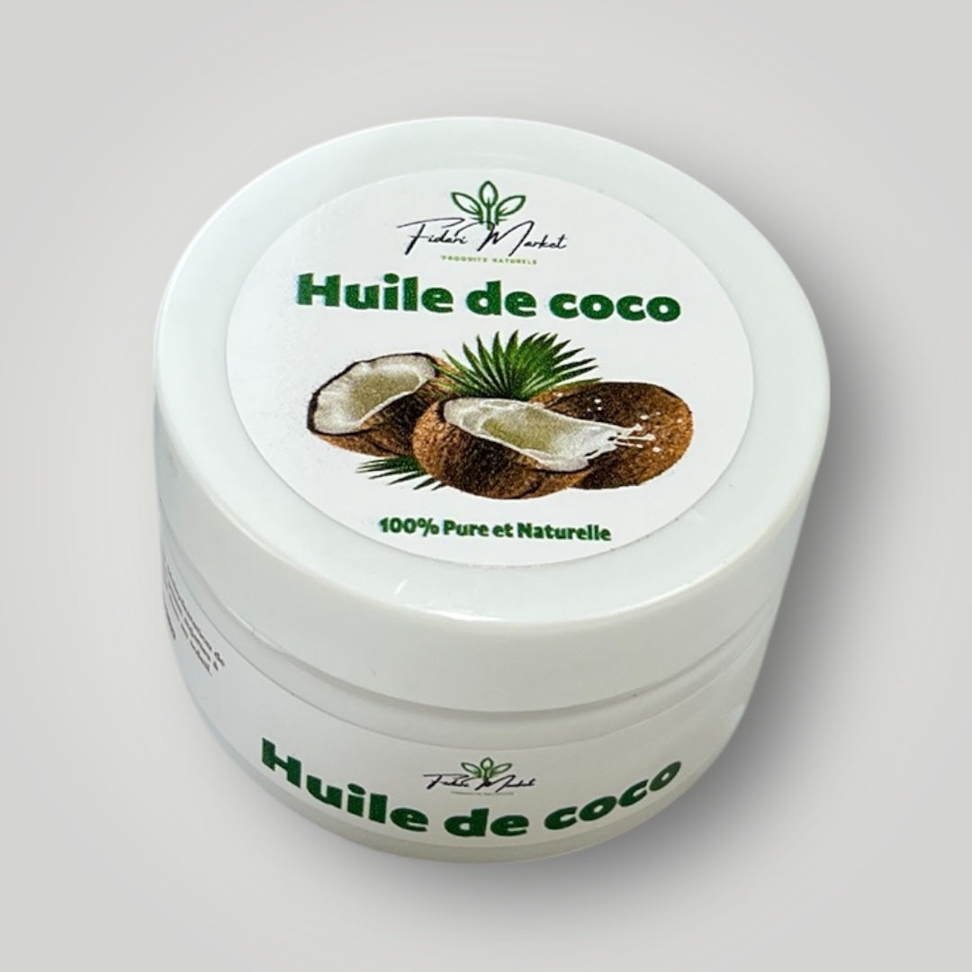 Huile de coco 80g – 100% naturel sans additifs chimiques – Fidari Market Casablanca