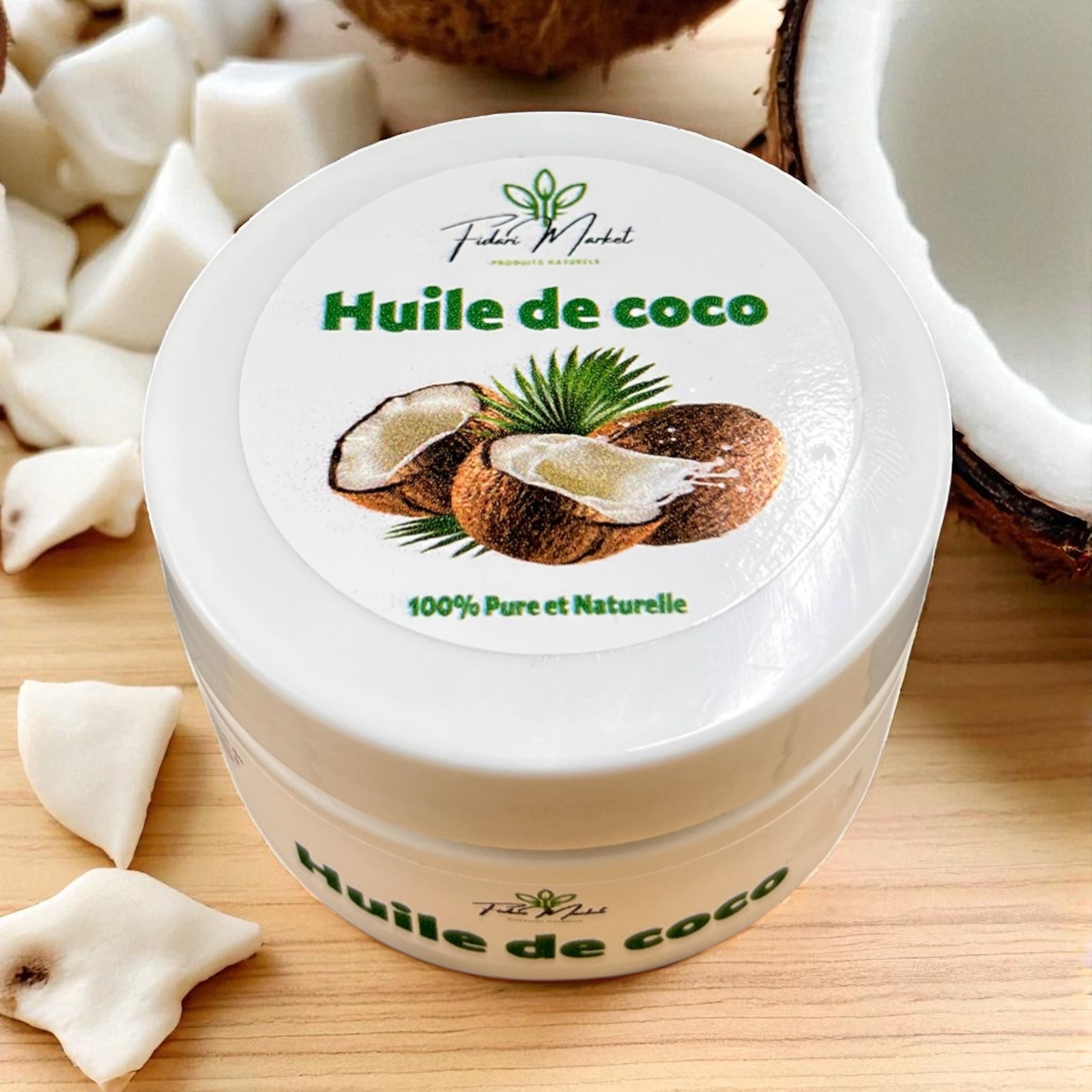 Huile de coco 80g – 100% naturel sans additifs chimiques – Fidari Market Casablanca