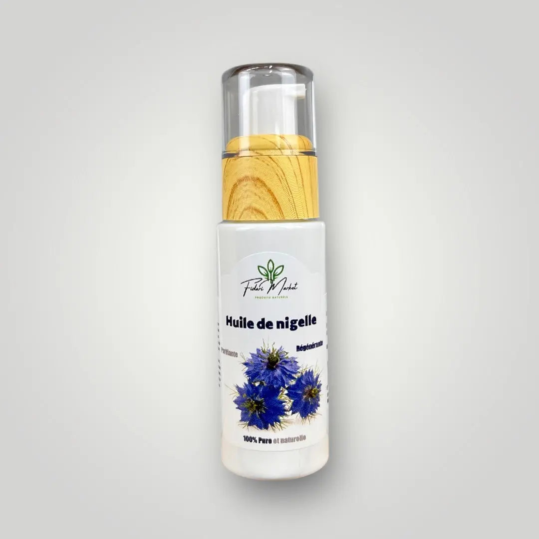 Huile de nigelle 30ml – 100% naturel sans additifs chimiques – Fidari Market Casablanca