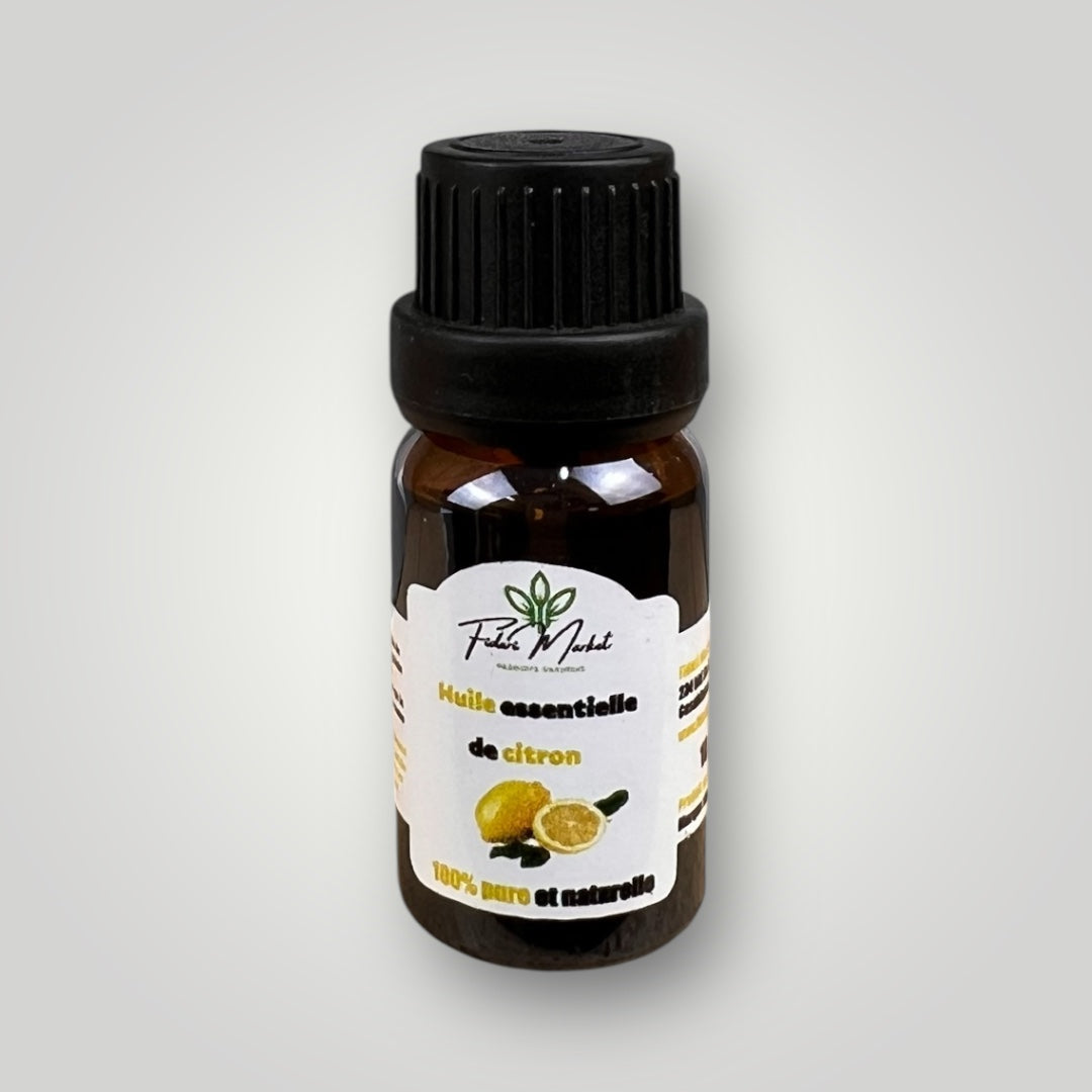 Huile essentielle de Citron 10ml – 100% naturel sans chimie Maroc – Fidari Market Casablanca