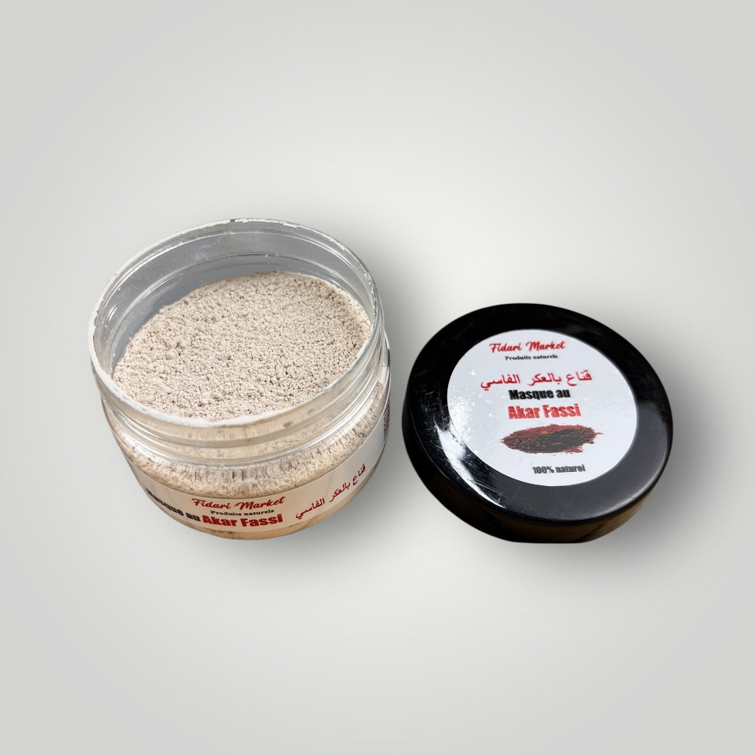 Masque au Akar Fassi – 100% naturel sans chimie Maroc – Fidari Market Casablanca