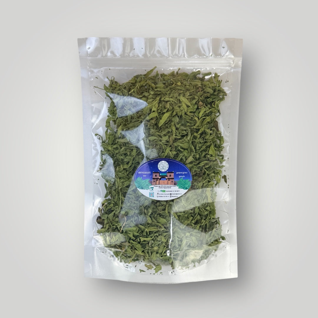 Menthe Verte Séchée Bio – naturel infusion marocaine artisanale – Fidari Market Casablanca
