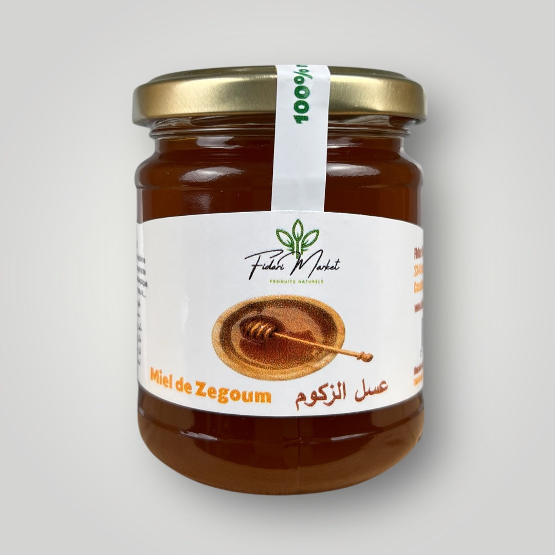 Miel Zegoum 250g – pur naturel marocain sans additifs – Fidari Market Casablanca