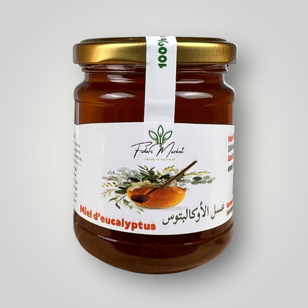 Miel d'eucalyptus 250g – pur naturel marocain sans additifs – Fidari Market Casablanca