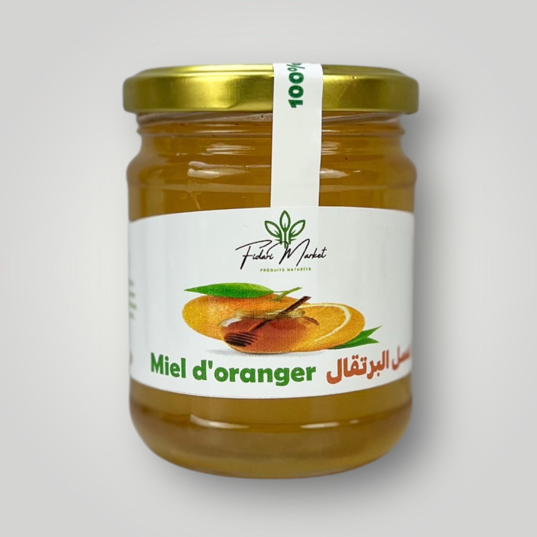 Miel d'oranger 250g – pur naturel marocain sans additifs – Fidari Market Casablanca