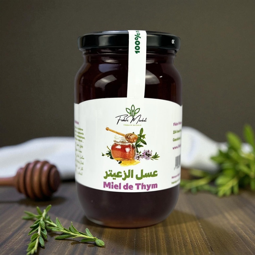 Miel de Thym 500g – pur naturel marocain sans additifs – Fidari Market Casablanca