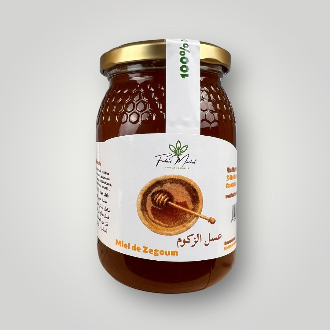 Miel de Zegoum 500g – pur naturel marocain sans additifs – Fidari Market Casablanca