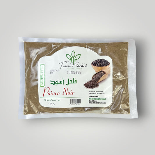 Poivre noir Sans Gluten – 100% naturel marocain – Fidari Market Casablanca