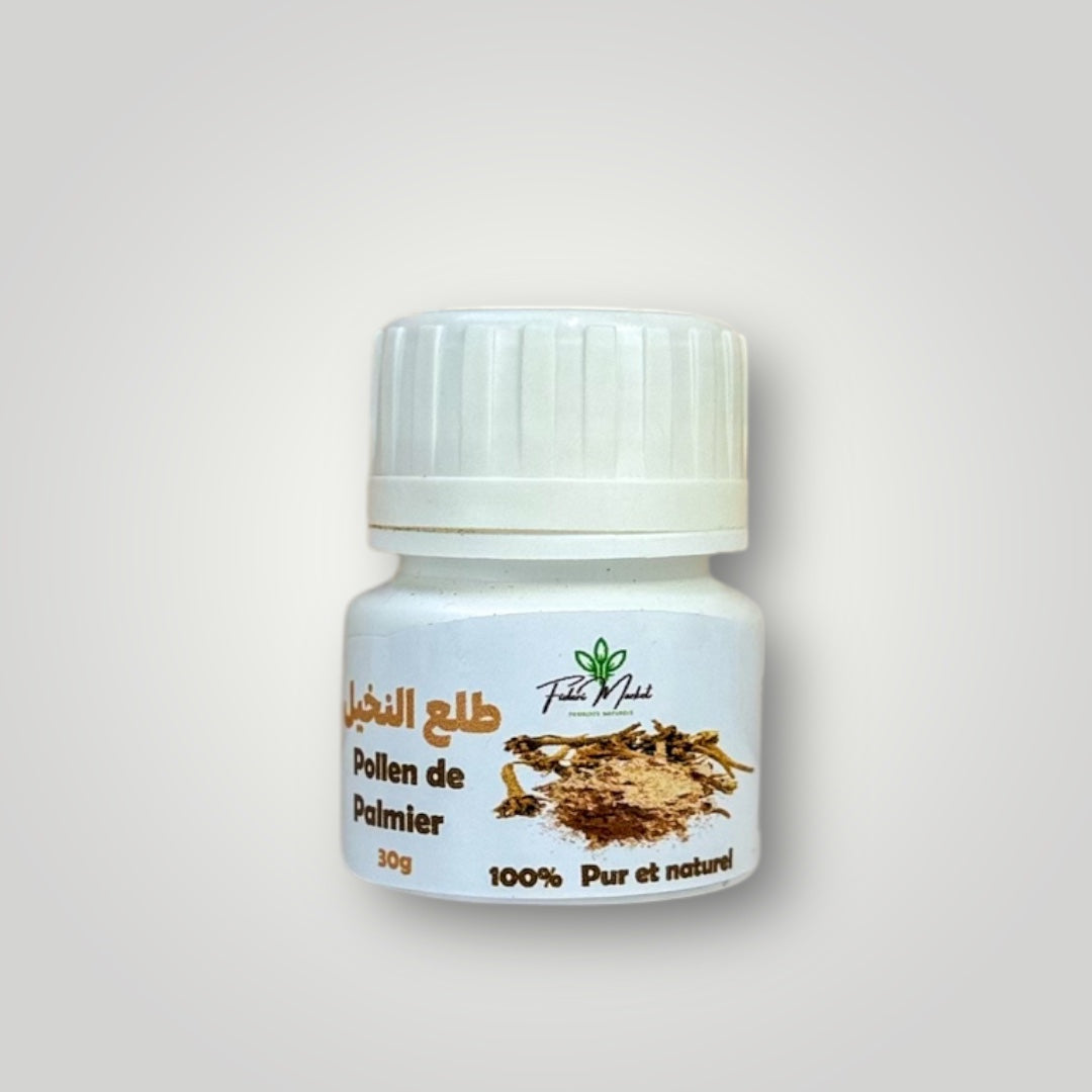 Pollen de Palmier en poudre 30g – pur naturel marocain sans additifs – Fidari Market Casablanca