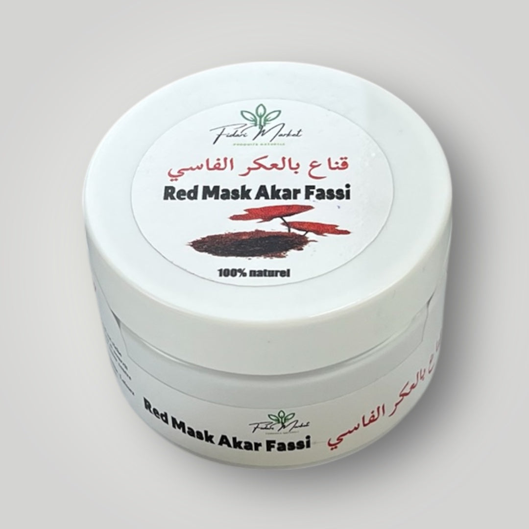 Red Mask Akar fassi – 100% naturel sans chimie Maroc – Fidari Market Casablanca