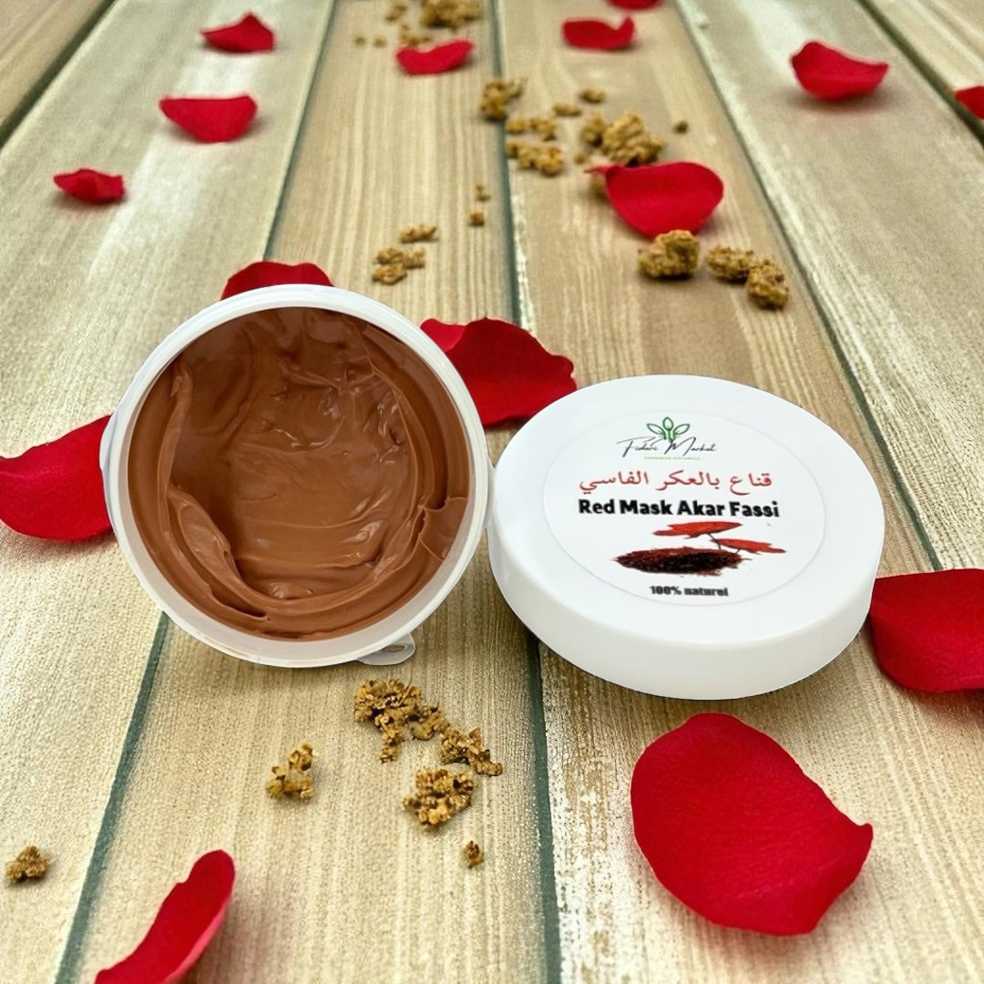 Red Mask Akar fassi – 100% naturel sans chimie Maroc – Fidari Market Maroc