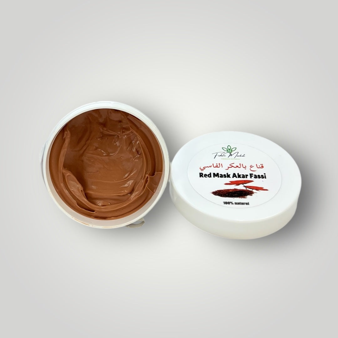 Red Mask Akar fassi – 100% naturel sans chimie Maroc – Fidari Market Casablanca