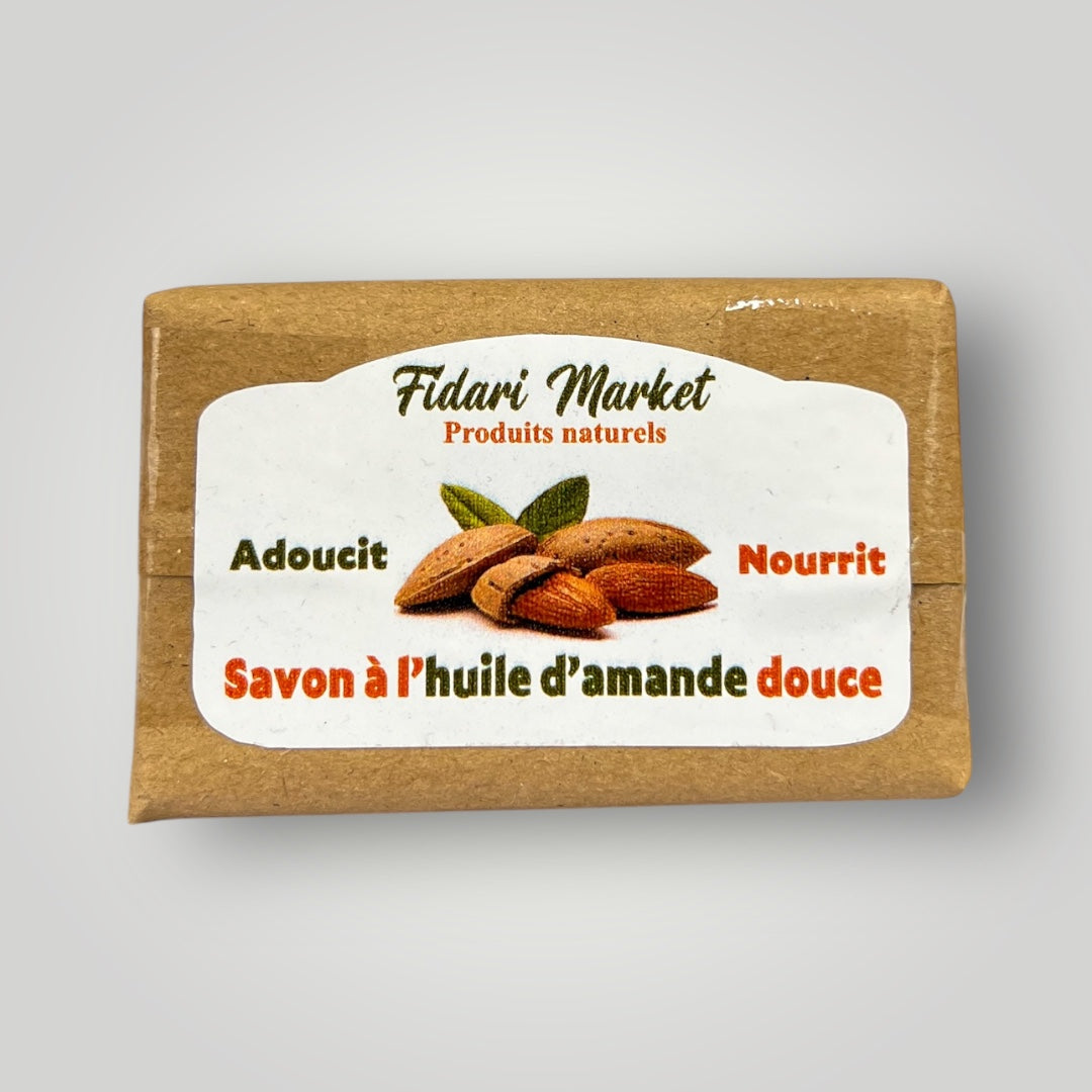 Savon a l'amande douce – 100% naturel sans additifs chimiques – Fidari Market Casablanca