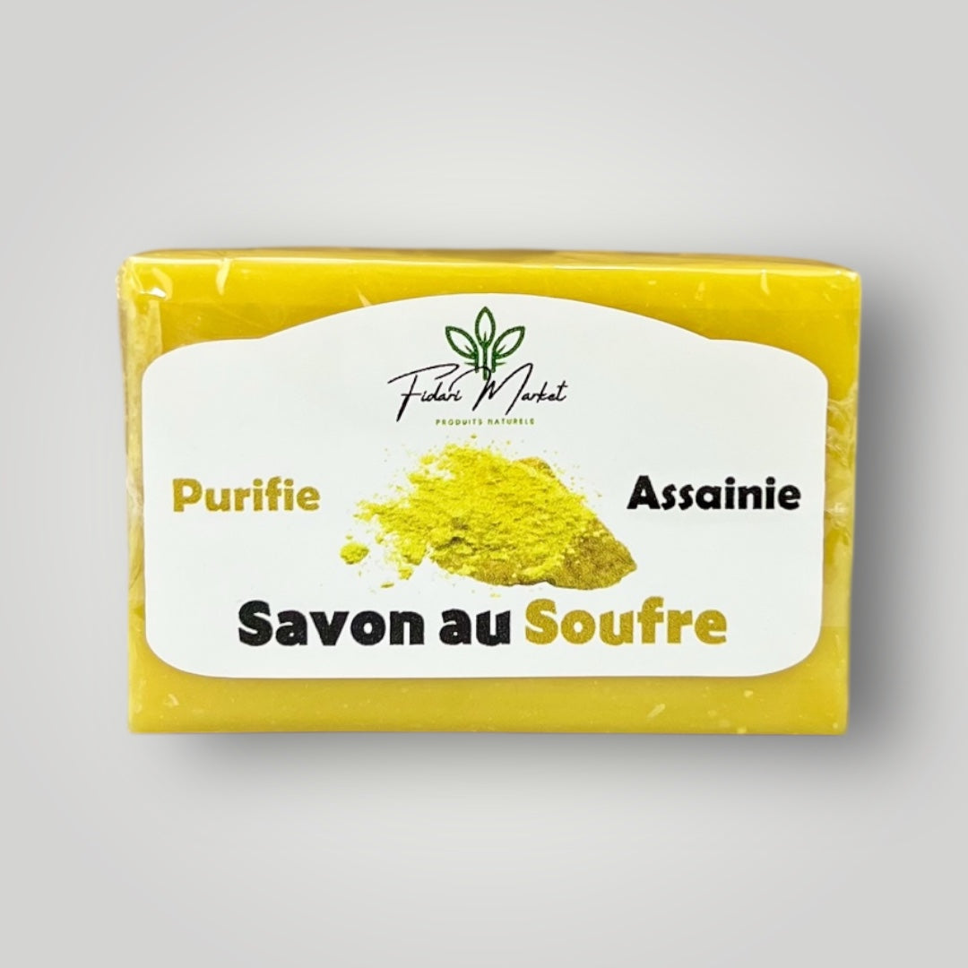 Savon au Soufre – 100% naturel sans chimie Maroc – Fidari Market Casablanca
