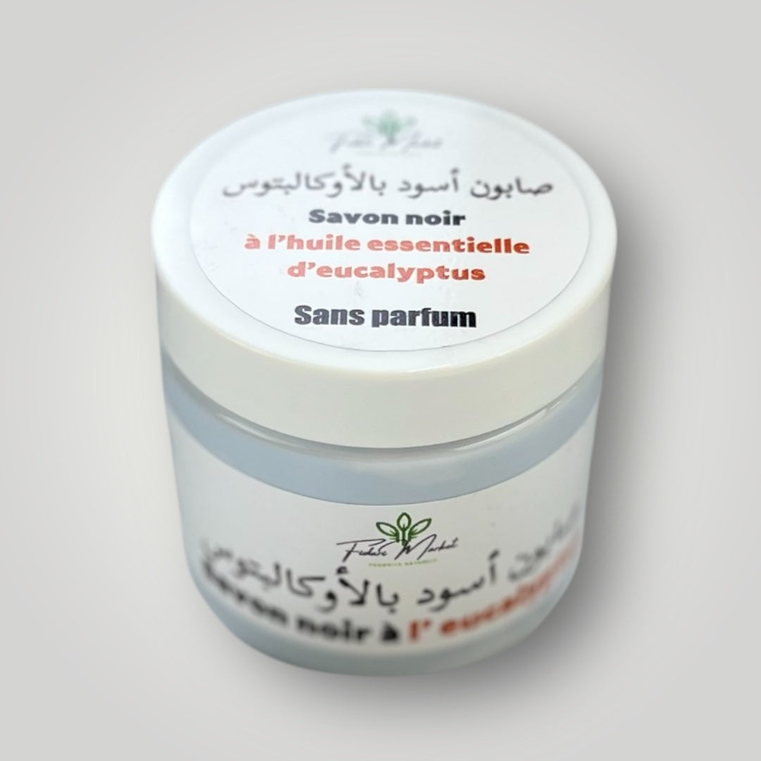 Savon noir a l'eucalyptus – 100% naturel sans chimie Maroc – Fidari Market Casablanca