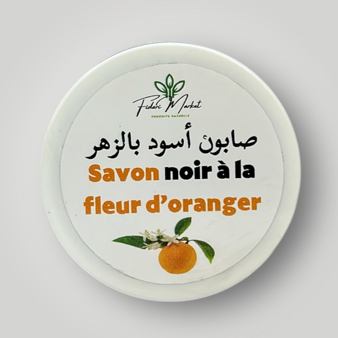 Savon noir a la fleur d'oranger – 100% naturel sans chimie Maroc – Fidari Market Casablanca