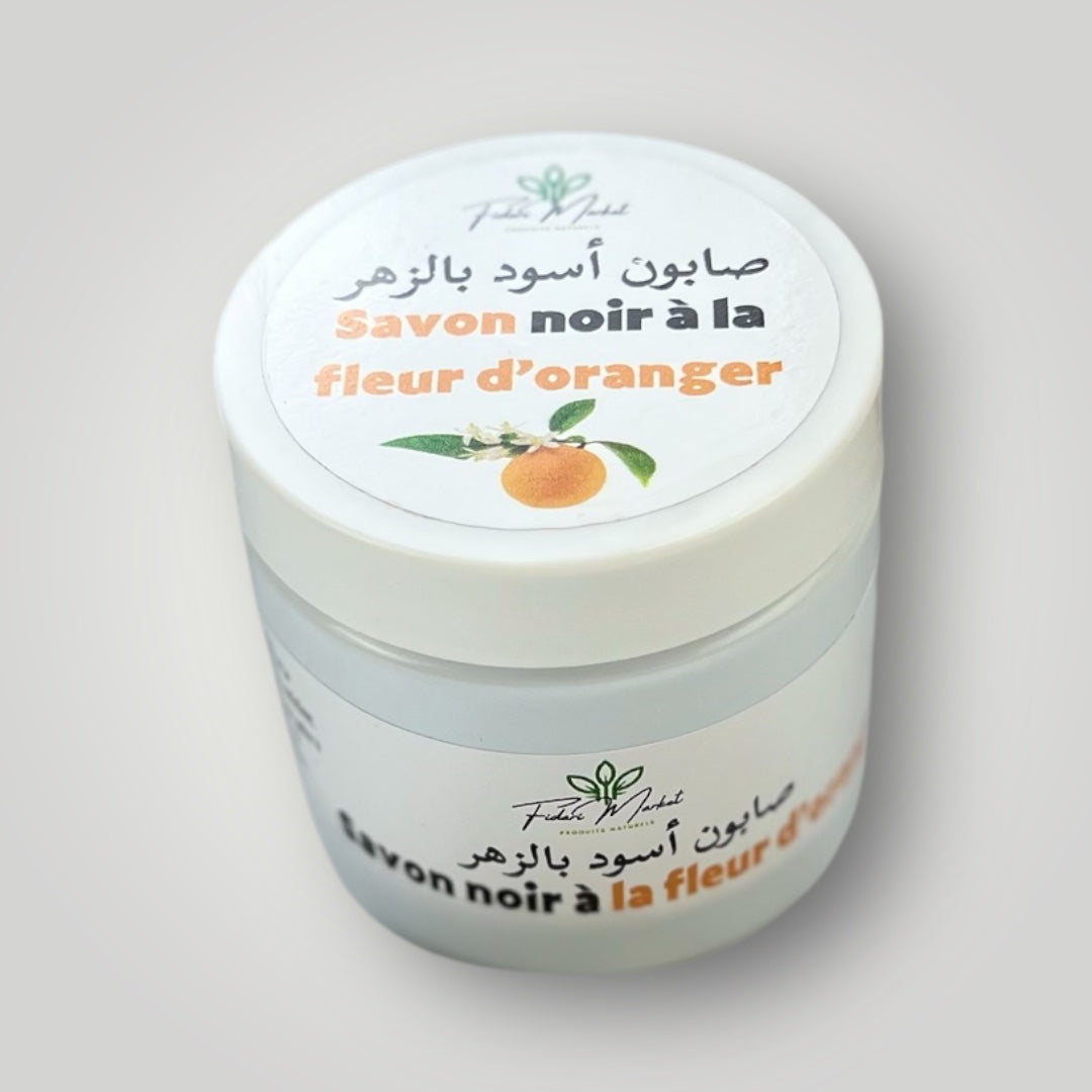 Savon noir a la fleur d'oranger – 100% naturel sans chimie Maroc – Fidari Market Casablanca
