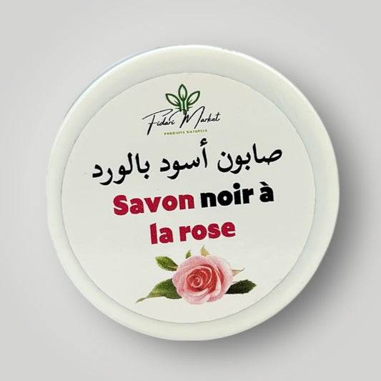 Savon noir a la rose – 100% naturel sans chimie Maroc – Fidari Market Casablanca