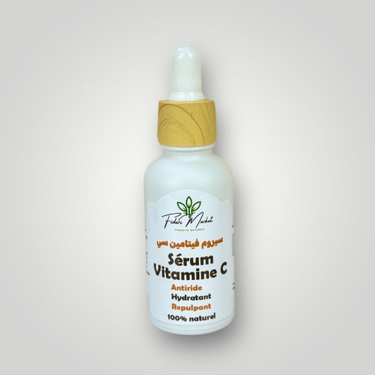 Sérum Vitamine C Éclat & Anti-Taches – Soin Visage Naturel – 100% naturel sans chimie Maroc – Fidari Market Casablanca