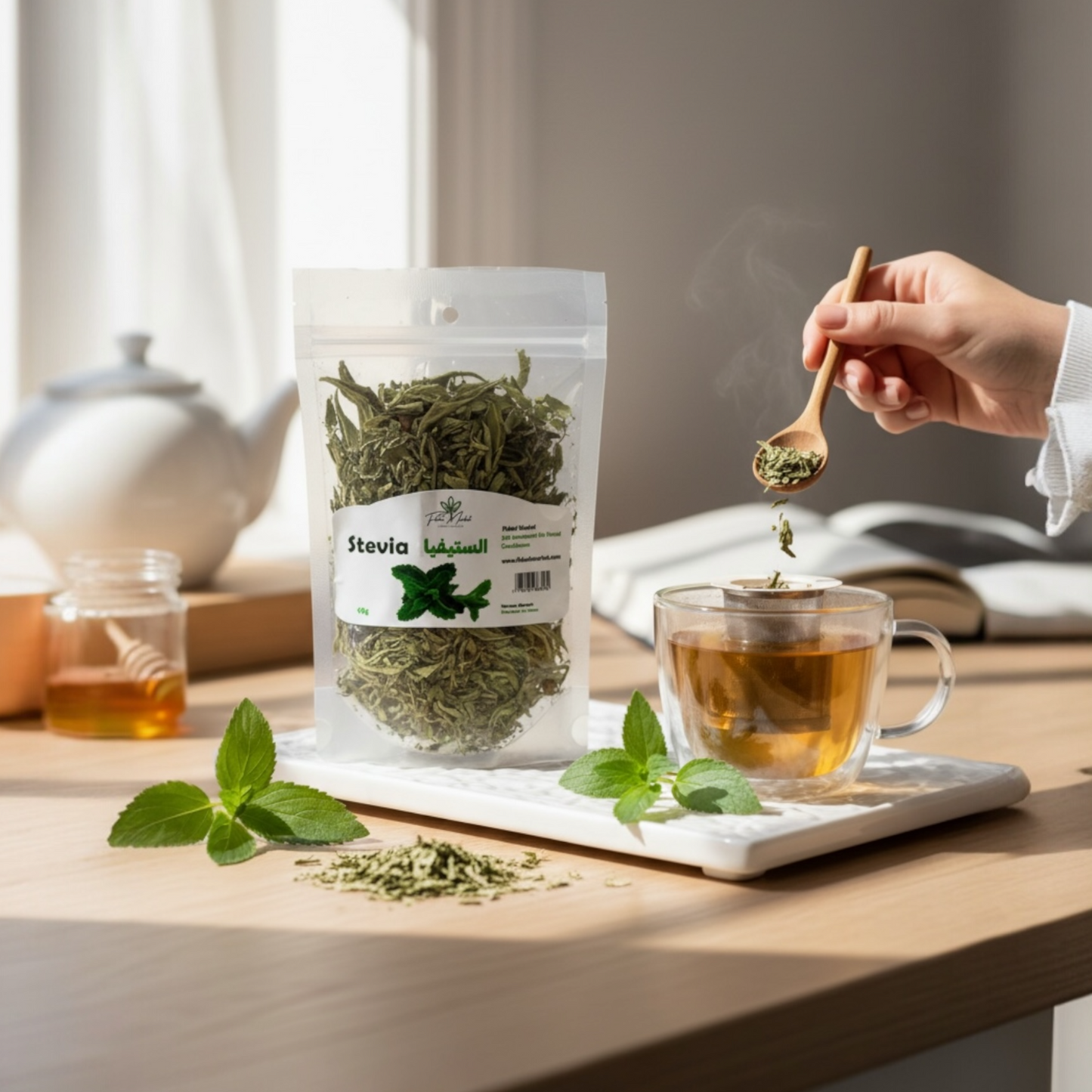 Stevia 15g – 100% naturel marocain – Fidari Market Casablanca