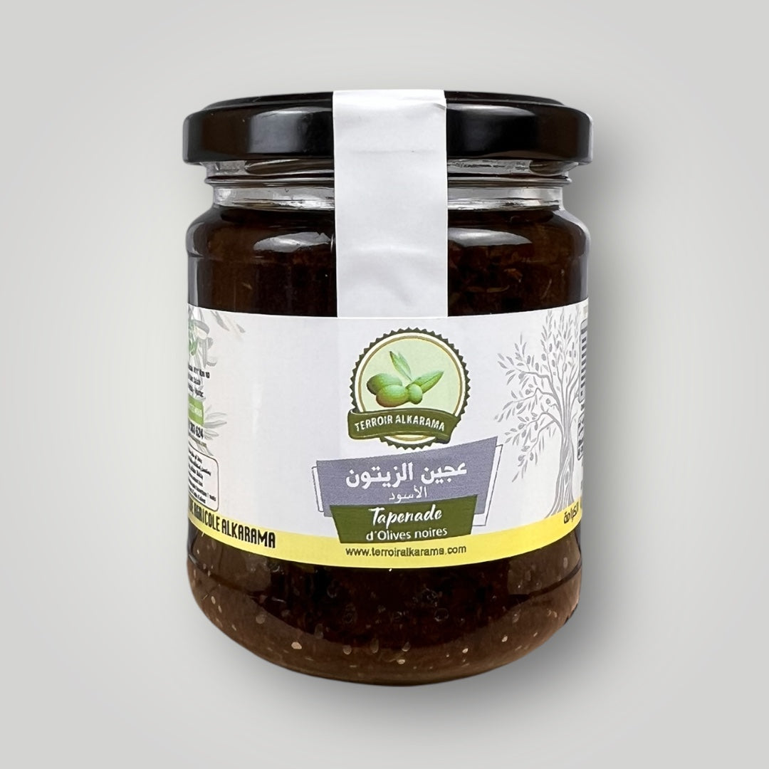 Tapenade d'olives noires – artisanal marocain 100% naturel – Fidari Market Casablanca
